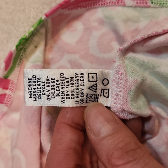 Lilly Pulitzer pink and green sea animal print tunic - Picture 10 of 11